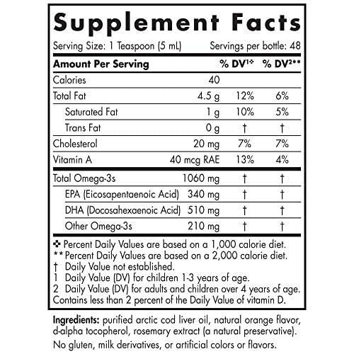 Nordic Naturals CLO Orange, 8-Ounce Bottle