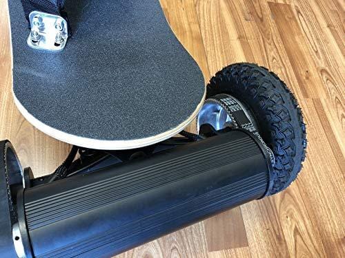 SuperbProductions 31MPH Off Road Electric Skateboard – Motorized Mountain Longboard with Dual Motors - 11 Layers Canadian Maple, All-Terrain, 4 Wheels, Remote Controlled High Speed Board