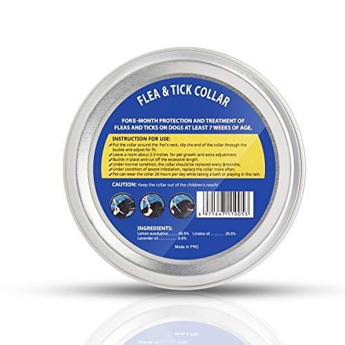 Xawy Flea & Tick Collar for Large & Small Dogs Hypoallergenic & Waterproof Tick Prevention & Flea Control Dog Collar for 8 Months of Protection