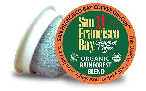 San Francisco Bay OneCup, Organic Rainforest Blend, Single Serve Coffee K-Cup Pods (80 Count) Keurig Compatible