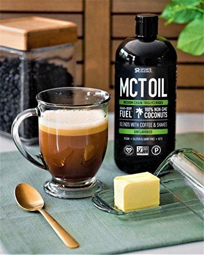Premium MCT Oil derived only from Non-GMO Coconuts - 32oz BPA Free Bottle | Great in Keto Coffee,Tea, Smoothies & Salad Dressings | Non-GMO Project Verified & Vegan Certified (Unflavored)