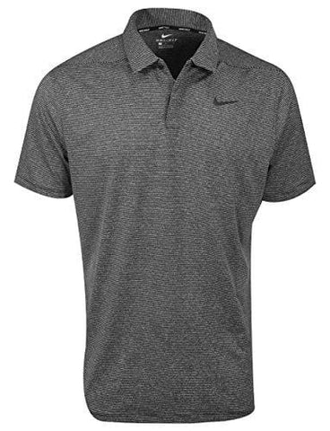 Nike Dry Control Stripe Men's Golf Polo (Black, X-Large)
