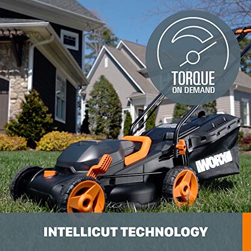 WORX WG779 40V Power Share 4.0 Ah 14" Lawn Mower w/ Mulching & Intellicut (2x20V Batteries)