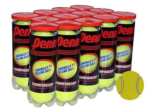 Penn Championship Regular Duty Tennis Balls- Acer's Dozen, 13 Cans (39 Balls) Bundle with Exclusive InPrimeTime Tennis Ball Magnet