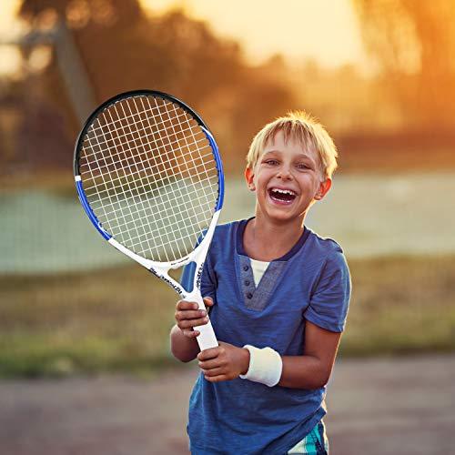 Fostoy Junior Tennis Racket, Tennis Racquet Kids Racket with Storage Bag Perfect for Boys&Girls Sports Training(19.7in) (red)