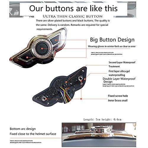 MOPHOTO Bluetooth Integrated Motorcycle Helmets, Anti-Glare Full Face Flip up Dual Visors Modular Bike Motorcross Helmets Intercom Helmet/Rider to Rider, XLarge (61-62cm)