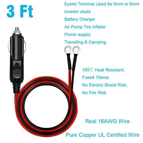 2000W (1000 watts continuous) Power Inverter for Home Car RV with 2 AC Outlets Power Converter 12V DC to 110V AC Inverter (Cigarette lighter adapter for device under 150W)