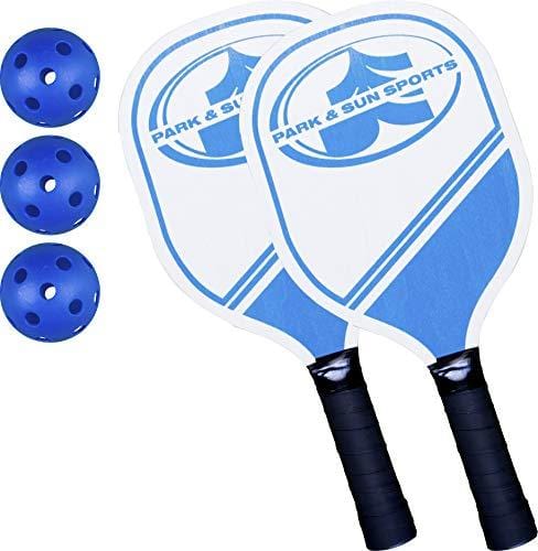 Park & Sun Sports PS-PBTN-15 Recreational Sized Pickleball Set with Carrying Bag and Accessories, One Size (Pack of 15)