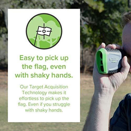 Precision Pro Golf, NX7 Golf Rangefinder, Laser Golf Rangefinder with Pulse Vibration, 400 Yard Range, 6X Magnification, 2-Year Warranty, Free Lifetime Battery Replacement Service