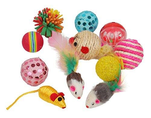 Fashion's Talk Cat Toys Variety Pack for Kitty 20 Pieces