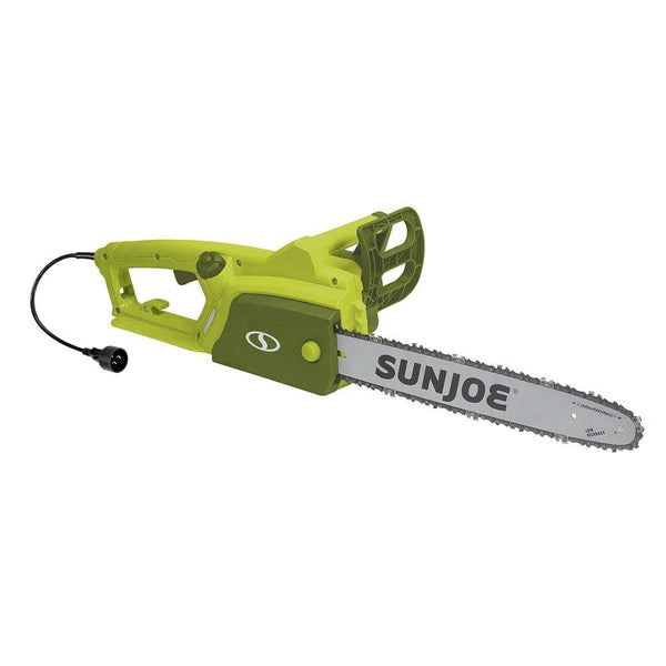 Sun Joe SWJ700E 16" 14 Amp Electric Handheld Chain Saw with Kickback Safety Brake