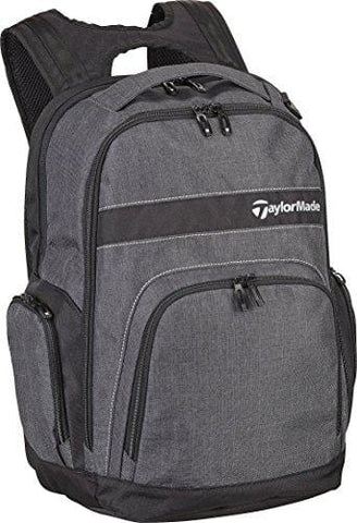 TaylorMade Golf 2018 Mens Players Backpack Sports Bag / Gym Bag / Laptop Bag Charcoal/Black