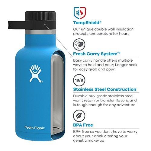 Vacuum Insulated Stainless Steel Hydroflask 183240oz With Wide