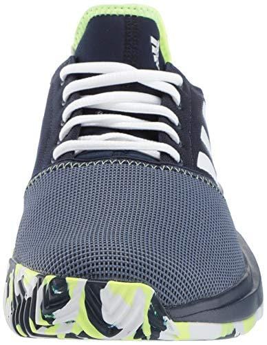 adidas Men's Gamecourt, Collegiate Navy/White/Yellow 10 M US