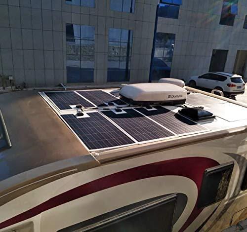 XINPUGUANG 2pcs 100w Solar Panel Semi Flexible 200W Solar System Photovoltaic Solar Panel Cell for Yacht,RV,Car,Boat and Other 12v Battery Charger(200W)