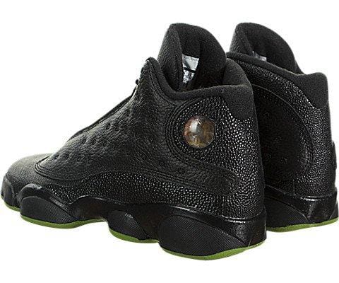 Air Jordan 13 Retro Big Kids' Basketball Shoes Black/Altitude Green 414574-042 (5.5 M US)