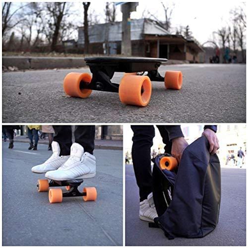 AZBO Portable Mini Electric Skateboard with Remote Control 400W Motor UL2272 Certified Motorized C9 Skateboard with Wireless Remote | 11 MPH Top Speed Electric Longboard