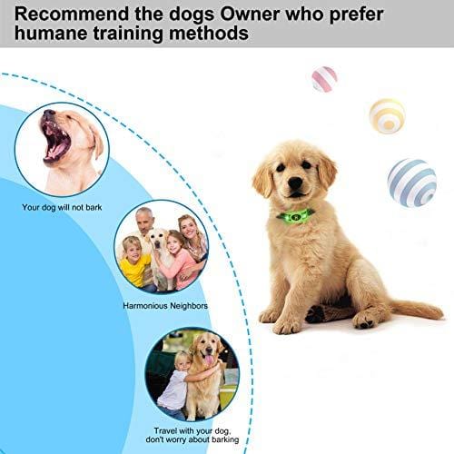 Valoin US Anti Barking Collar,2019 Newest Rechargeable Waterproof Dog Bark Collar for All Dogs with Beep Vibration No Shock Modes
