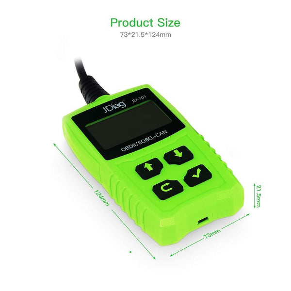 Obd2 Scanner with Speaker Function Code Reader Car Diagnostic Tool with Reset 8 Language for All Vehicles in Compliance with OBDII Standards in 1996 and Beyond