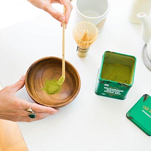 Four Sigmatic Mushroom Matcha, USDA Organic, Ceremonial Grade Matcha Grean Tea Powder with Lions Mane Mushroom Powder & Ginger, Balanced Energy & Focus, Vegan, Paleo, 60g - 20 servings, 2.12 Ounce