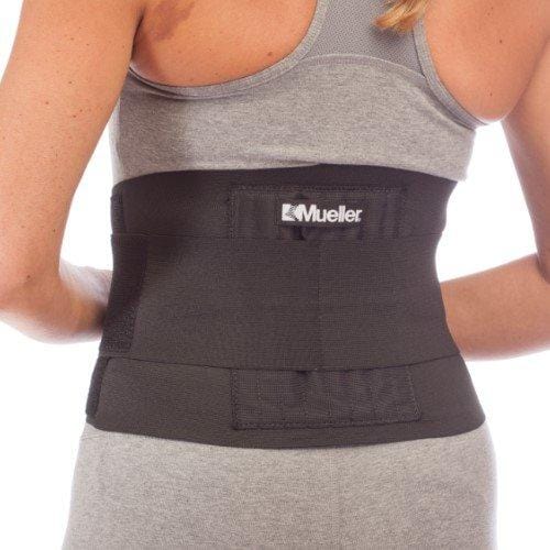Mueller Adjustable Back Brace, Black, One Size