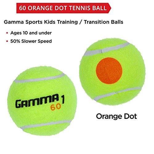 Gamma Sports Kids Training (Transition) Balls, Yellow/Orange Dot, 60 Orange Dot, 60-Pack [product _type] Gamma Sports - Ultra Pickleball - The Pickleball Paddle MegaStore