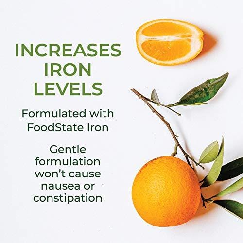 MegaFood, Blood Builder, Daily Iron Supplement and Multivitamin, Supports Energy and Red Blood Cell Production Without Nausea or Constipation, Gluten-Free, Vegan, 90 tablets (90 servings) (FFP)