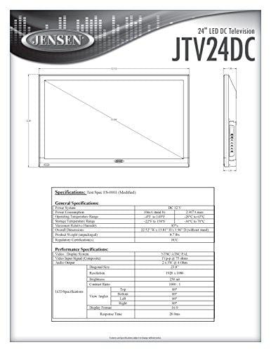 ASA JTV24DC LED TV with Integrated HDTV
