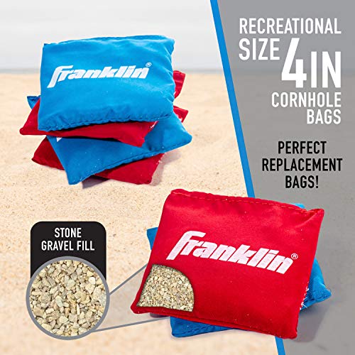 Franklin Sports Replacement Bean Bags for Cornhole - Includes 8 Bean Bags - 4 inch x 4 inch