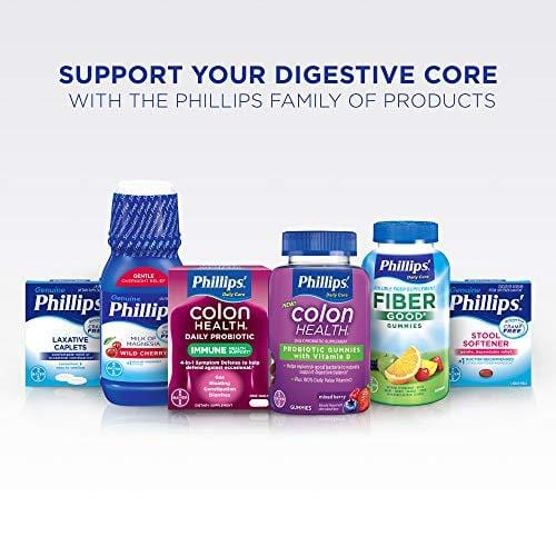 Phillips Colon Health - Probiotics Capsules - Helps Defend Occasional Gas, Bloating, Constipation, & Diarrhea - 60Count