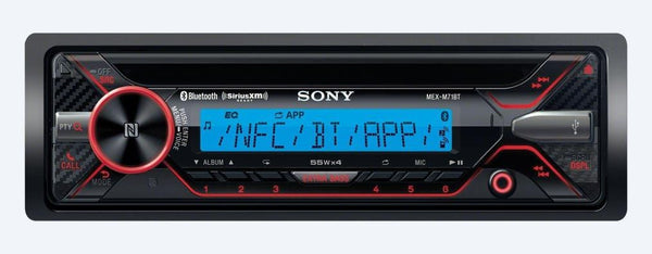 Sony MEX-M71BT Bluetooth Marine Receiver with Two Pairs of XS-MP1611 White 6.5" Speakers and Sirius XM Tuner Bundle