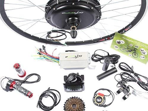 EBIKELING 48V 1200W 700C Direct Drive Front Or Rear Electric Bicycle Conversion Kit (Rear/LED/Twist)