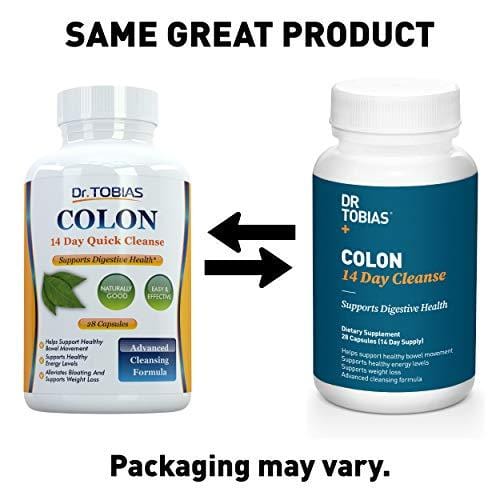 Dr Tobias Colon 14 Day Quick Cleanse - Supports Detox & Increased Energy Levels (28 Capsules)