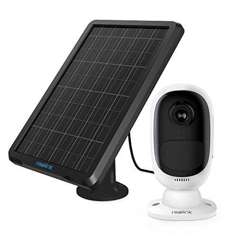 Reolink Argus 2+Solar Panel | Wireless Rechargeable Battery-Powered Security Camera for Outdoor Home Surveillance, 1080p HD 2-Way Audio Starlight Night Vision with PIR Motion Sensor SD Card Slot