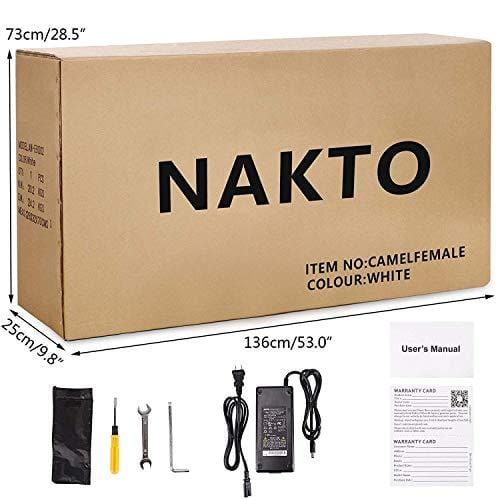 NAKTO 26" 250W Cargo Electric Bicycle Sporting Shimano 6 Speed Gear EBike Brushless Gear Motor with Removable Waterproof Large Capacity 36V10A Lithium Battery and Battery Charger