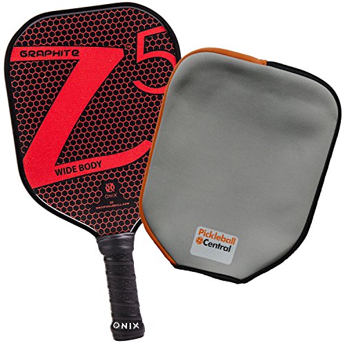 Onix Z5 Graphite Pickleball Paddle and Paddle Cover (Red)