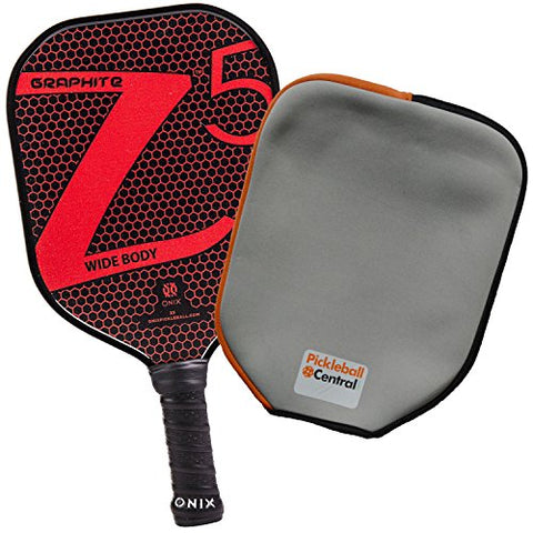 Onix Z5 Graphite Pickleball Paddle and Paddle Cover (Red)