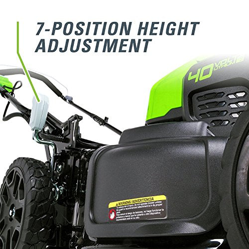 Greenworks MO40L2512 Electric Brushless Lawn Mower, 21-Inch