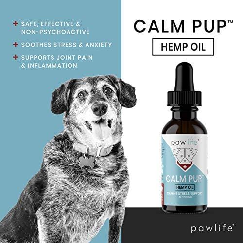Dog Calming Aid - 1000mg Hemp Oil for Dogs - Calming Extract for Stress and Anxiety Support - Omega 3 and 6 Fatty Acids - Hip and Joint Pain Support for Dogs - 1oz