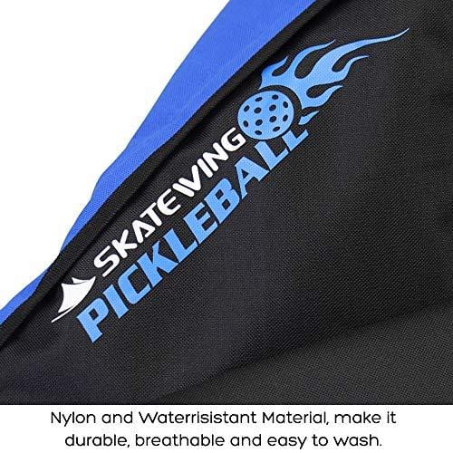 SKATEWING Professional Sports Pickleball Paddle Sling Carry Bag-Official Pack of China Shenzhen Pickleball Association (Blue)