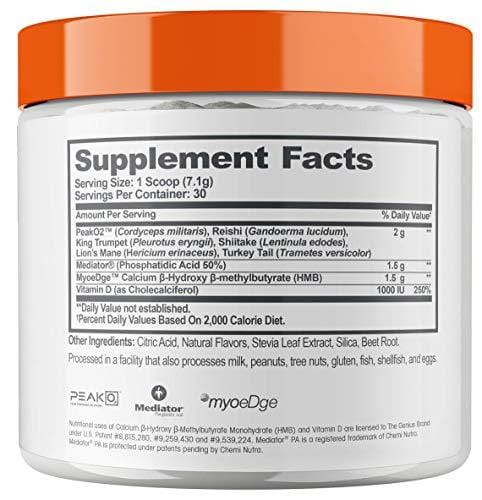 Genius Muscle Builder - Best Natural Anabolic Growth Optimizer for Men & Women | True Weight Gainer Workout Supplement for Steel Physique | Clear Plateaus & Gain Mass in 7 Days with HMB, PA & Peak02