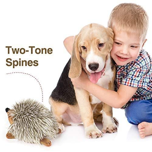 PAWABOO Squeak Plush Dog Toys, [Upgrade Generation] Stuffed Plush Pet Toys Soft Faux-Fur Pet Rattle Puppy Bite Play Chew Toys Non-Toxic Plush Doll