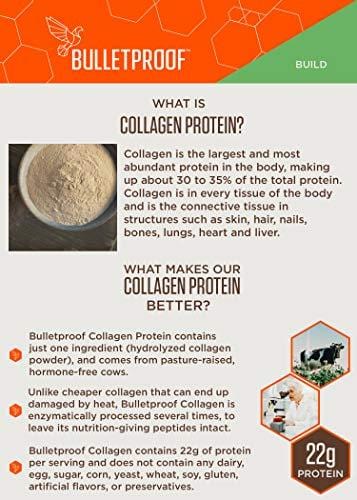Bulletproof Collagen Protein Powder, Unflavored, Keto-Friendly, Paleo, Grass-fed Collagen, Amino Acid Building Blocks for High Performance (17.6 oz)