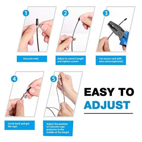 Syntus Upgraded 6-in-1 AB Roller Wheel with Knee Pad Push Up Bars Handles Grips Adjustable Skipping Jump Rope, Home Gym Workout Exercise Equipment for Men Women Boxing MMA Fitness Training (Grey)