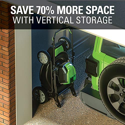 Greenworks GLM801601 21-Inch 80V Cordless Push Lawn Mower, includes two 2Ah Batteries and Charger