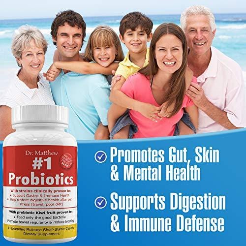 Best Probiotics for Women Men & Teens. Lactobacillus Rhamnosus, Plantarum, Gasseri & Reuteri. 15 Strains, 15 Billion. IBS, Gas and Bloating Relief. Digestive Support, Immune System Booster.