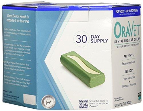 Oravet Dental Hygiene Chews Small 10-24lbs (30 Count)