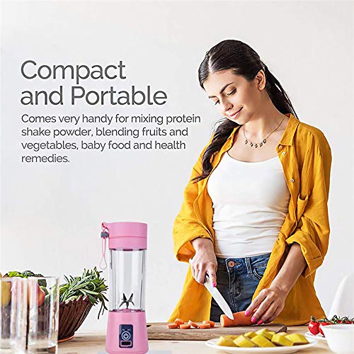Portable Mini Blender,Personal Size Fruit Mixer,Smoothies Blender Cordless,USB Rechargeable,Bpa-Free,for Juices, Shakes and Smoothies