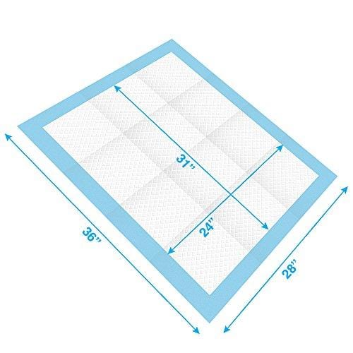Extra-Large 36" x 28" Puppy Tranning Pads for Large Breeds by Best Pet Supplies