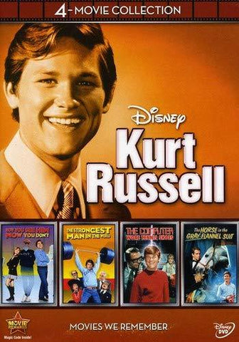 Disney 4-Movie Collection: Kurt Russell (Strongest Man in World / Computer Wore Tennis Shoes / Horse in the Grey Flanel / Now You See Him)
